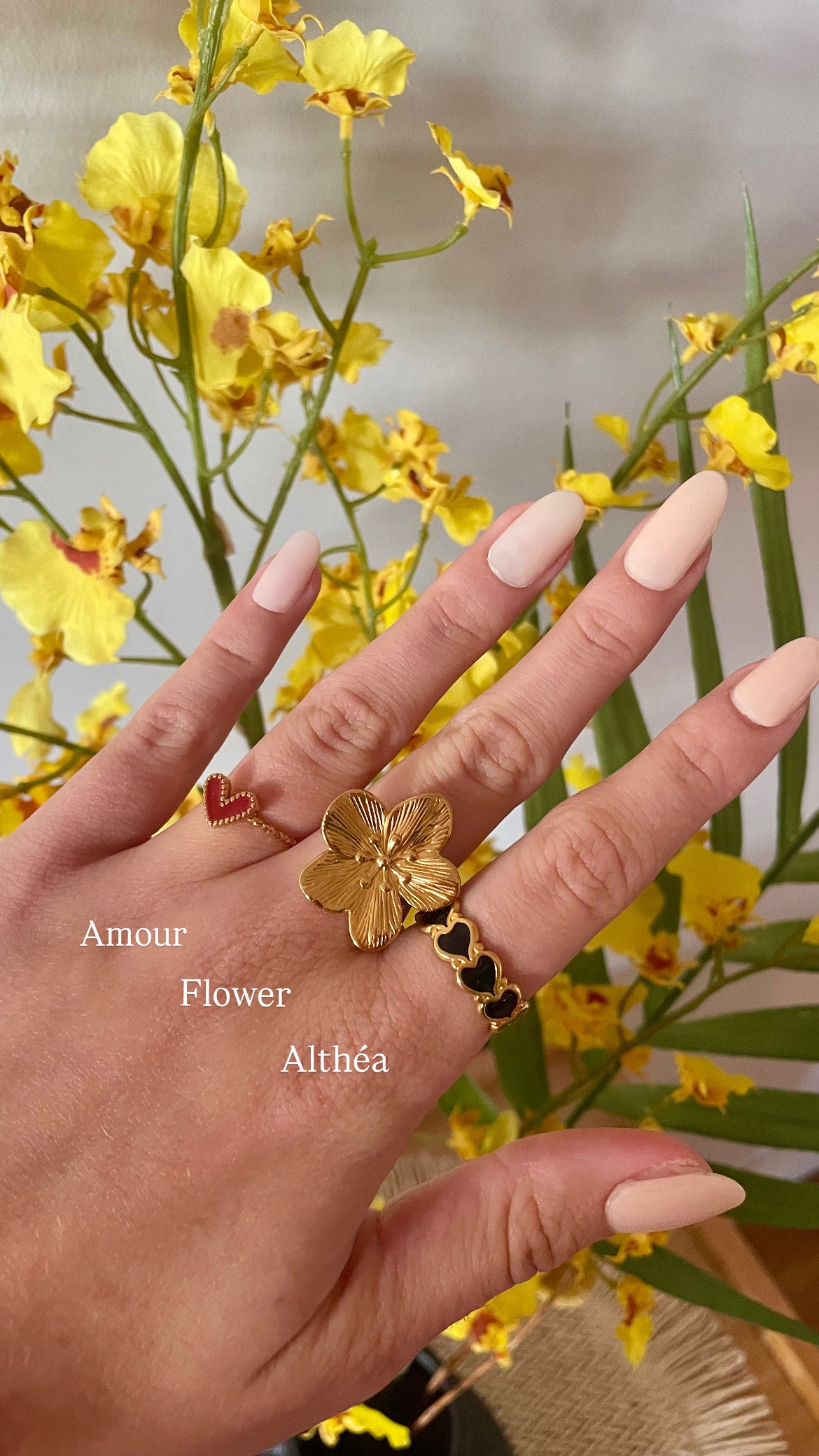 Bagues : Amour - Flower - Althéa