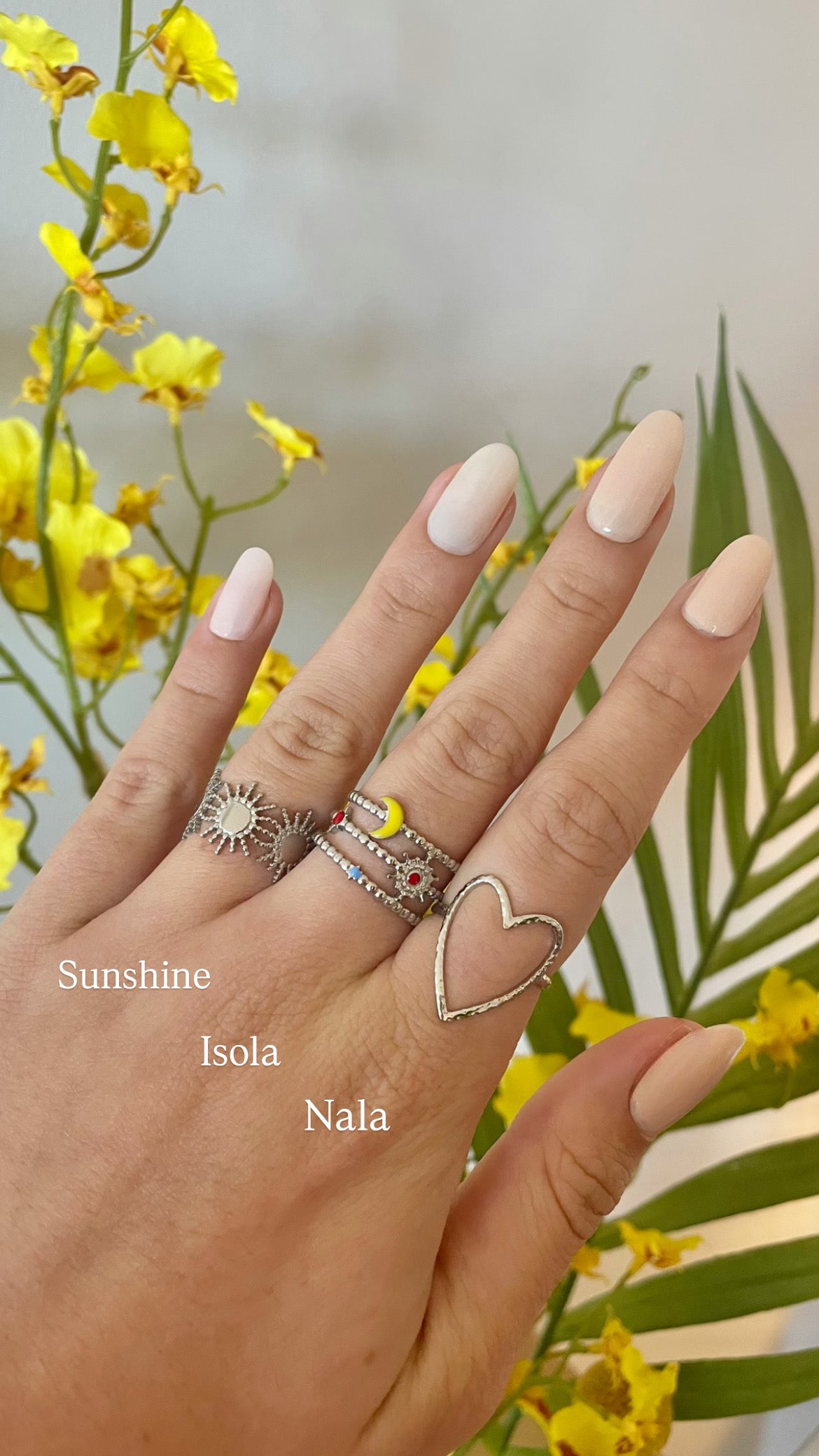 Bagues : sunshine - Isola - Nala