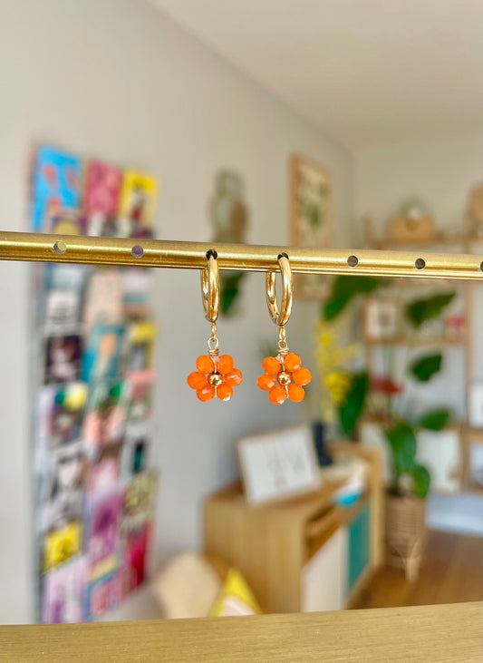 Boucles d’oreilles « Fleur »