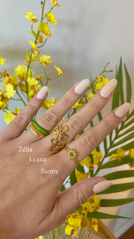 Bagues : Zélia - Lyana - Sunny