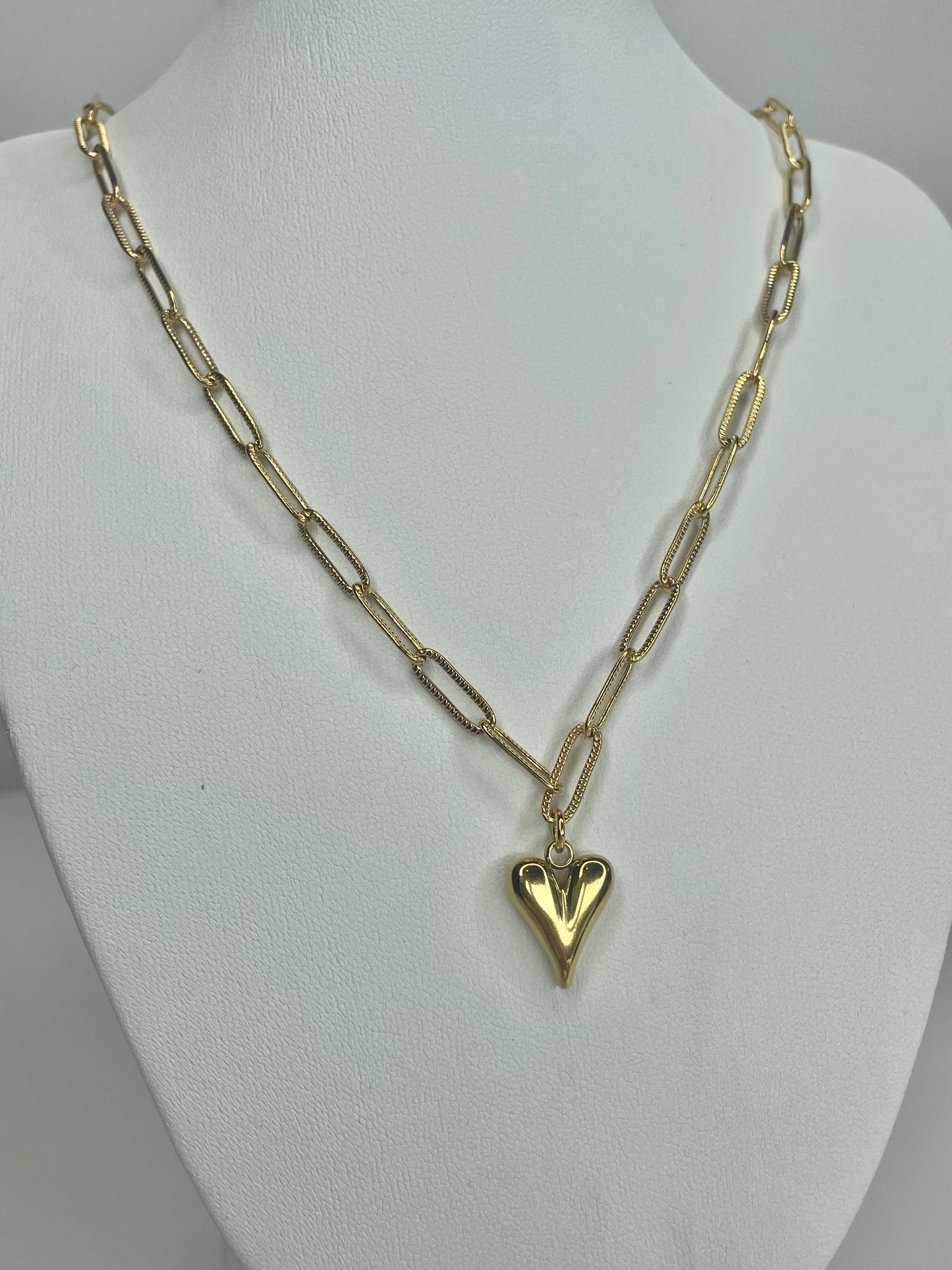 Sautoir « cœur » (long collier)